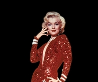 Glamorous Marilyn Monroe in Red