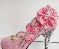 Pink Pumps with Bling
