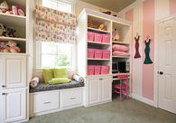 Girls room organization