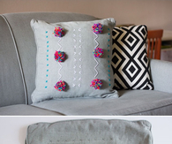 DIY Embroidered Pillows