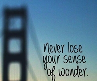 Your sense of wonder
