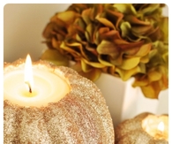 DIY Pumpkin Candles
