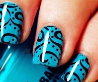 Blue nails
