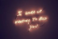 I woke up wanting to kiss you