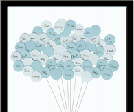 Baby shower guestbook monkey