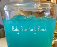 Baby blue party punch