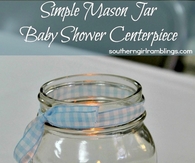 Baby shower mason jar