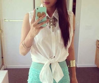 Mini skirt combination 