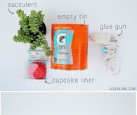 DIY Cupcake Liner Planter