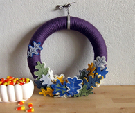 DIY Fall Oak Wreath