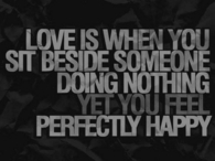 Love is when
