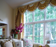 Romantic with Bold Touches Living Room