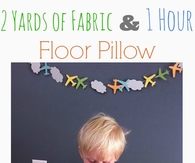 One hour floor pillow tutorial