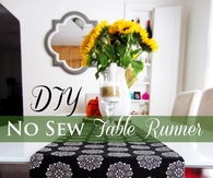 DIY No Sew Table Runner