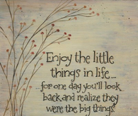 Enjoy the little things