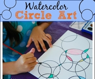 Watercolor circle art
