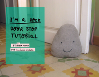 DIY Friendly Rock Doorstop