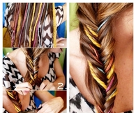 DIY Fishtail Yarn Braid