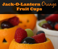 Jack O Lantern Fruit Cups
