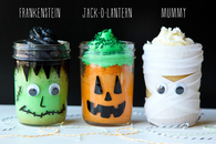 Halloween Mason Jar Mini Cakes
