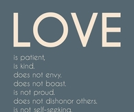 love is patient