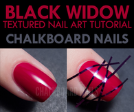 Black Widow Nail Art