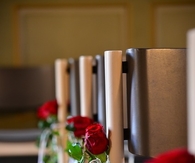 Wedding day roses