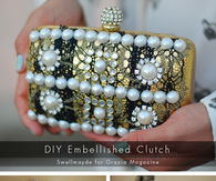 DIY Embellished Clutch