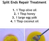 DIY Split End Hair Treatments