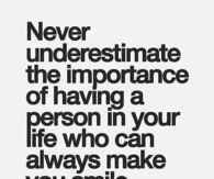 person who can make you smile