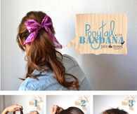 Diy Ponytail with Bandana