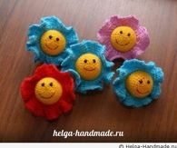 DIY Knitted Flower Baby Toy