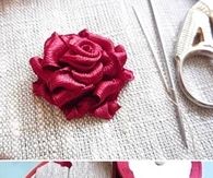DIY Ribbon Rose