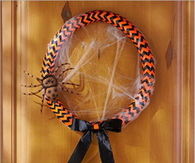 DIY Colorful Halloween Wreath