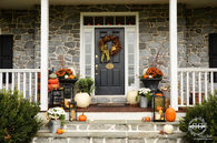 Fall front porch