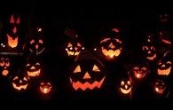 Spooky jack o lanterns
