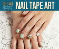 Nail tape art