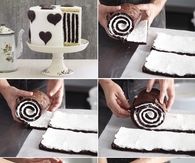 DIY Chocolate Stripe Cake
