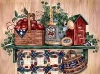 Country Shelf by Laurie Korsgaden