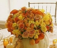 Gorgeous Fall Flowers & Pumpkins