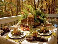 Dining Outdoors in Autumn