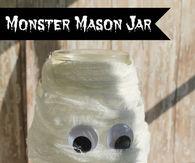 Monster Mason Jar