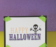 Mini easel and halloween print