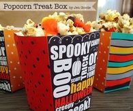 Halloween popcorn treat box