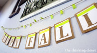 Happy Fall Burlap Banner
