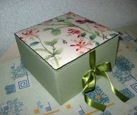 DIY Cardboard Textile Box
