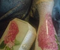 DIY Eggshell Bottle Decoupage