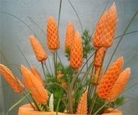 DIY Carved Carrot Flowers