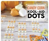 DIY Candy Corn Kool Aid Dots