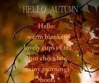 Hello autumn